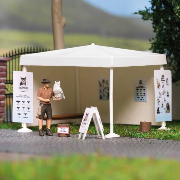 BUSCH 79833 - A-Set: Falkner mit Eule H0